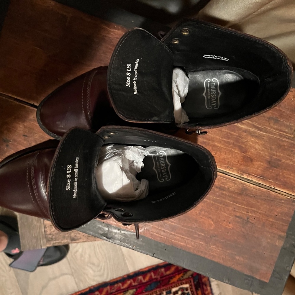 Thursday Boot Co. Captain Brown Leather, Size 8 Boots - Picture 4 of 11